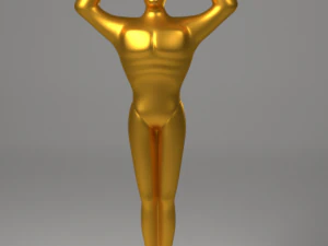 altın &ouml;d&uuml;l heykeli 3D Model