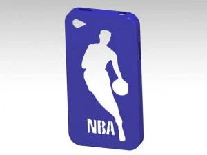 iPhone 4 NBA ケース 3Dプリントモデル
