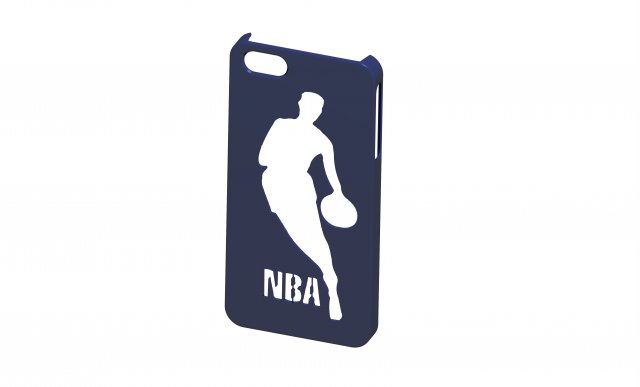 iphone 5 5s nba case 3D Baskı Modeli .c4d .max .obj .3ds .fbx .stl .blend 