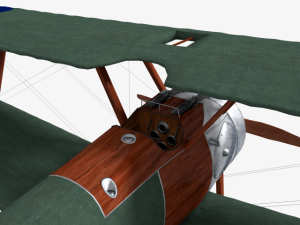 sopwith camel biplane 3D Модель