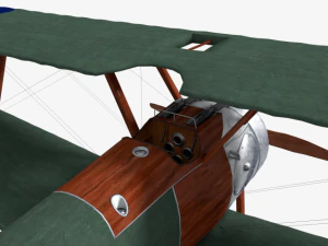 sopwith camel biplane 3D Model