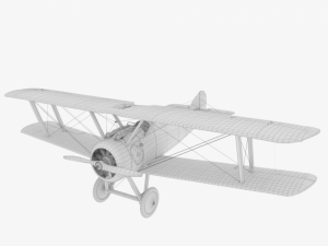 sopwith camel biplane 3D Модель
