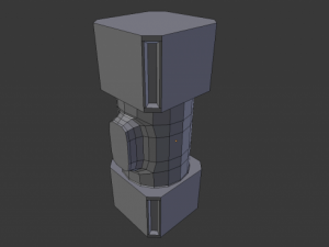 scifi cargo container Modelo 3D