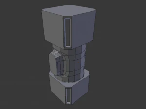 scifi cargo container 3D Model