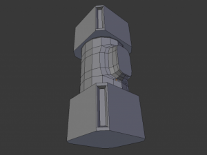 scifi cargo container Modelo 3D