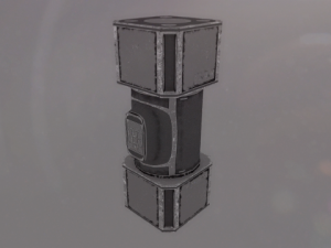 scifi cargo container Modelo 3D