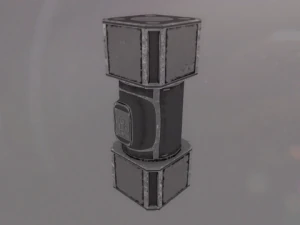 scifi cargo container 3D Model