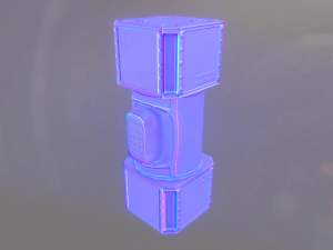 scifi cargo container Modelo 3D