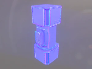 scifi cargo container 3D Model