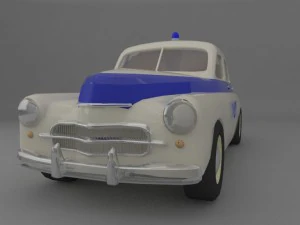 warszawa auto milicja 3D Model