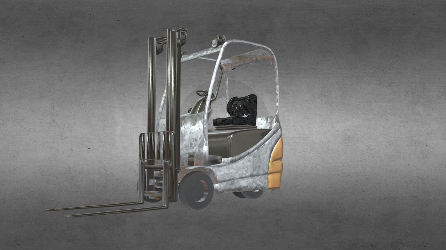 Empilhadeira Modelo 3D .c4d .max .obj .3ds .fbx .stl .blend 