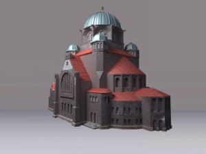 new synagogue poznan poland 3D 모델