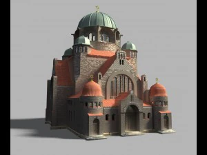 Новая синагога в Познани, Польша 3D Модель