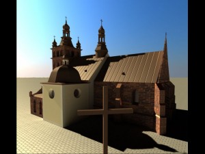 church poland zwolen 3D 模型