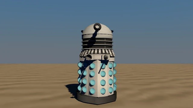 dalek 3D Model .c4d .max .obj .3ds .fbx .stl .blend 