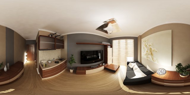 living room interior 3D Model .c4d .max .obj .3ds .fbx .stl .blend 