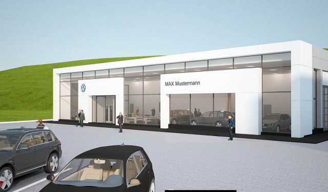 auto showroom 3D Принт Модель .c4d .max .obj .3ds .fbx .stl .blend 