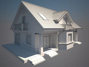 cottage house 3D Print Model