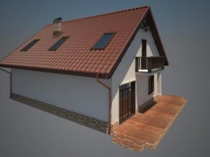 cottage house 3D Print Model