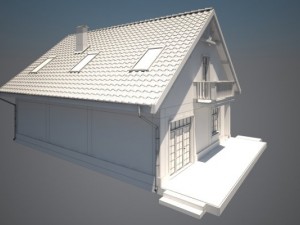 cottage house Modèles 3D en vedette