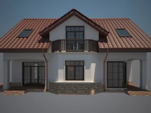cottage house 3D Print Model