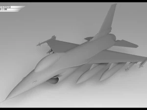 f 16 3D Model