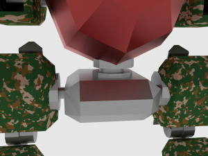 low poly mech 3D Model