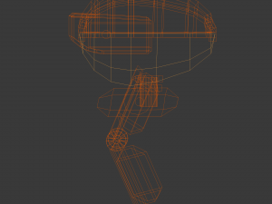 low poly mech 3D Model