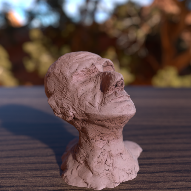 human head sculpture 3D Модель .c4d .max .obj .3ds .fbx .stl .blend 