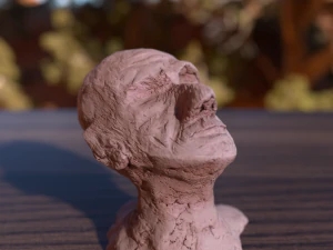 rzeźba ludzkiej głowy Model 3D