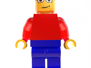 old school lego character 3D Модель