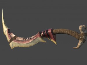 bone sword Modelo 3D