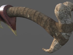 bone sword Modelo 3D