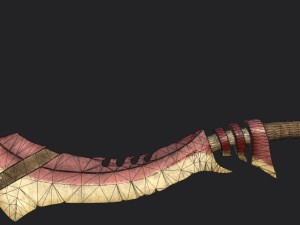 bone sword Modelo 3D