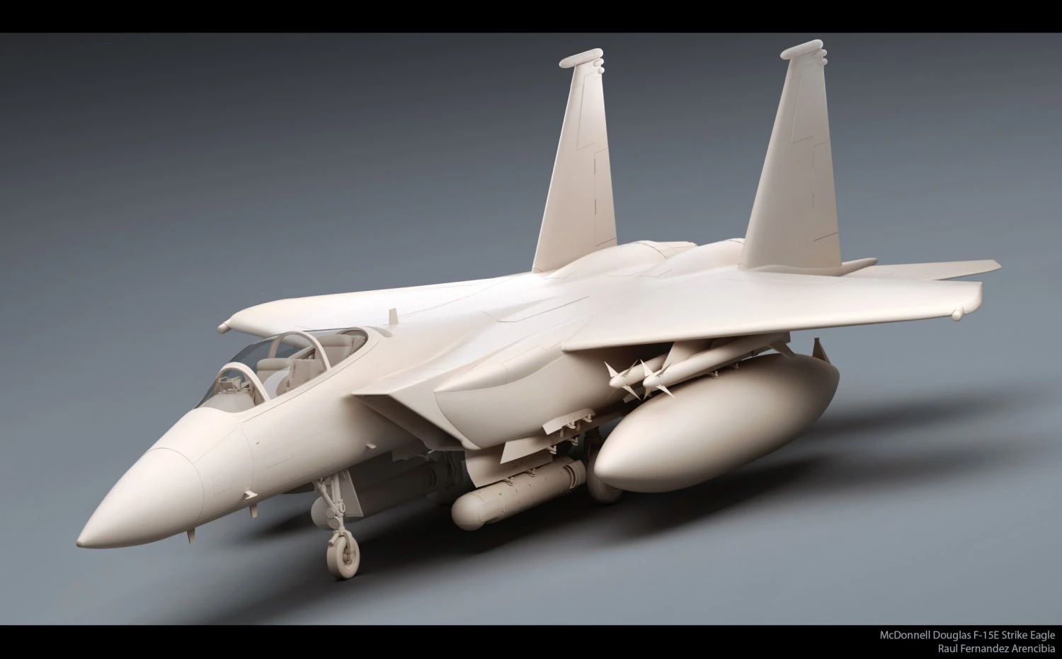 mcdonnell douglas f-15e strike eagle 3D Model .c4d .max .obj .3ds .fbx .stl .blend