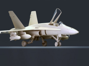 mcdonnell douglas f-a-18 hornet Modello 3D