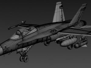 mcdonnell douglas f-a-18 hornet Modello 3D