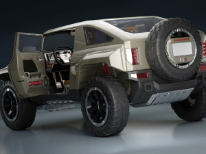 hummer hx 3D 模型