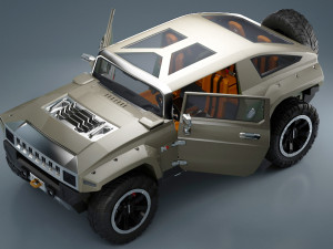 hummer hx 3D 模型