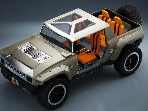hummer hx 3D 模型