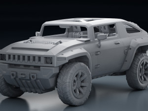 hummer hx 3D 模型