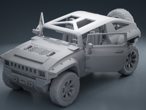 hummer hx 3D 模型