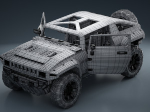 hummer hx 3D 模型
