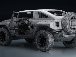 hummer hx 3D 模型