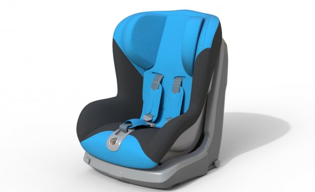 infant safety seat Modelo 3D .c4d .max .obj .3ds .fbx .stl .blend 