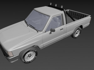 toyota hilux 1983-1988 3D Model