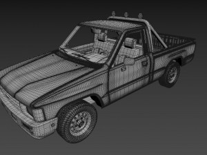 toyota hilux 1983-1988 3D Model