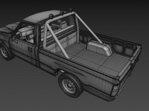 toyota hilux 1983-1988 3D Model