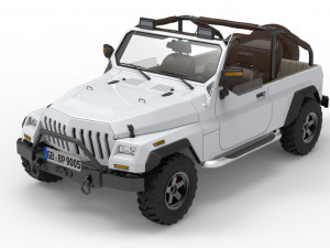 generic 4x4 suv car 3D 모델
