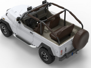 generic 4x4 suv car 3D 모델
